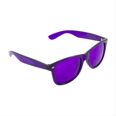 Violet Tinted Glasses UV UVB Lens Light Colour Therapy Sunglasses