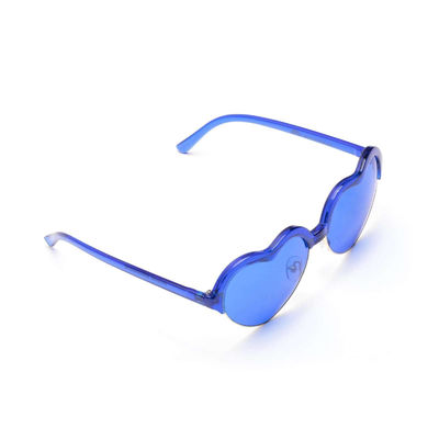Heart Frame UV400 Protection Blue Lens Colour Therapy Sunglasses