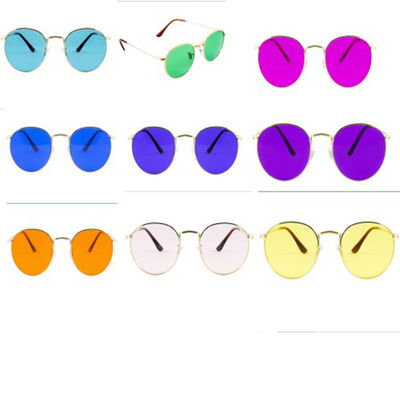 Rose Lens Chakra Mood Light Colour Therapy Sunglasses UVA Protection