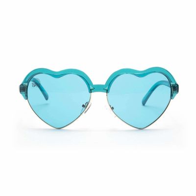 Chromotherapy Aqua Blue Colour Therapy Sunglasses Heart Frame