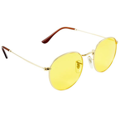 Colored Lens Color Therapy Glasses Chakra Mood Light Therapy Chromotherapy Glasses Round Super Retro Sun Glasses