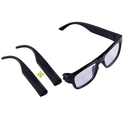 64GB 5MP CMOS Sensor 75mins Video Camera Eyeglasses For Home Business