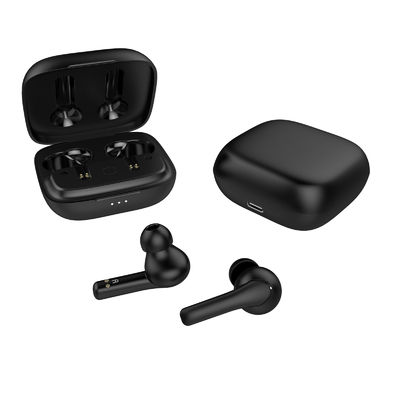 Black Bluetooth 5.0 Headphones PAU1623 Wireless TWS Earphone 40mAh